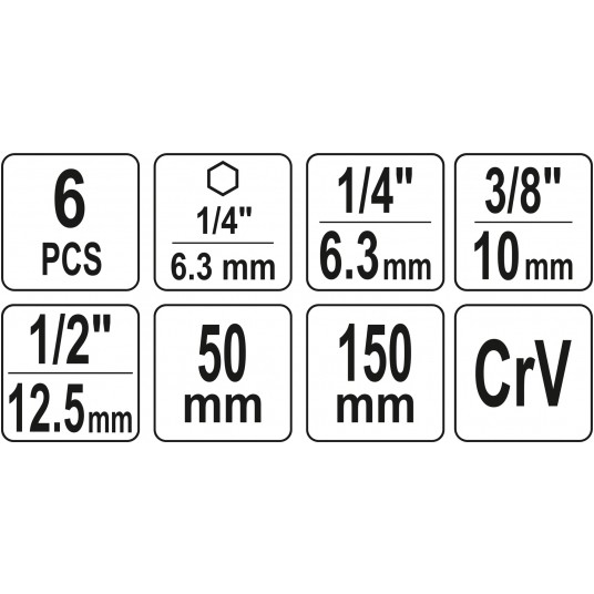 ADAPTER HEX DO NASADE-1/4, 3/8, 1/2 6SZT -zdjęcie numer 3