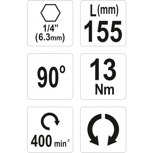 ADAPTER KĄTOWY 155MM, 1/4' -zdjęcie numer 5