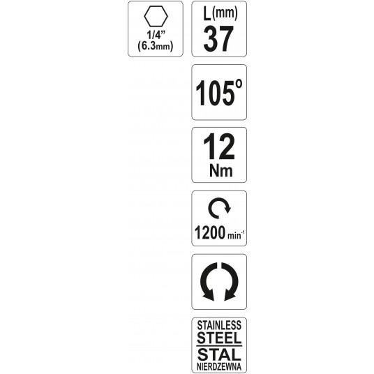 ADAPTER KĄTOWY 37MM, 1/4' -zdjęcie numer 6