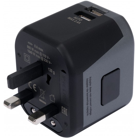 ADAPTER PODRÓŻNY UNIW. 2XUSB 12W -zdjęcie numer 4
