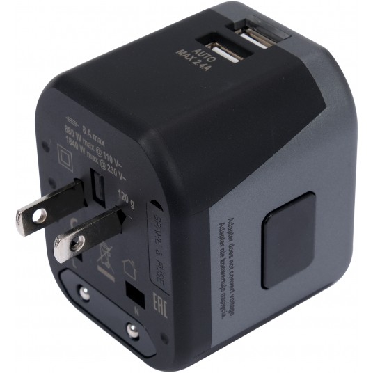 ADAPTER PODRÓŻNY UNIW. 2XUSB 12W -zdjęcie numer 5