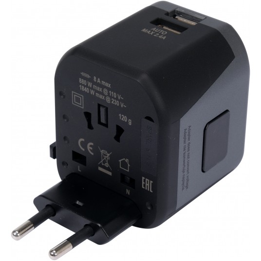 ADAPTER PODRÓŻNY UNIW. 2XUSB 12W -zdjęcie numer 3