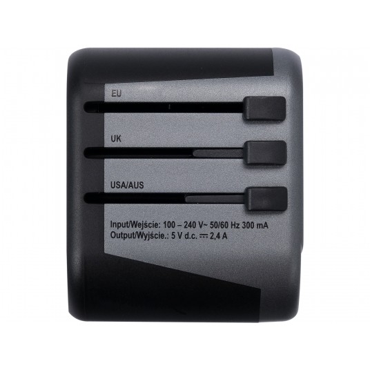 ADAPTER PODRÓŻNY UNIW. 2XUSB 12W -zdjęcie numer 9