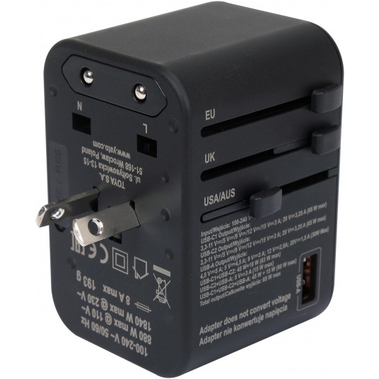 ADAPTER PODRÓŻNY UNIW. USB, USB-C 65W -zdjęcie numer 5