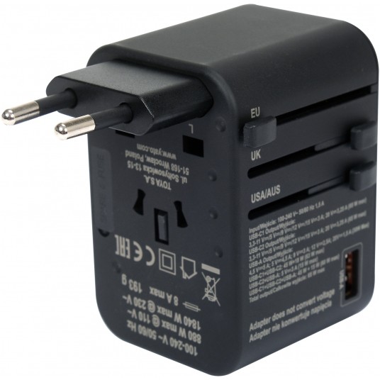 ADAPTER PODRÓŻNY UNIW. USB, USB-C 65W -zdjęcie numer 3