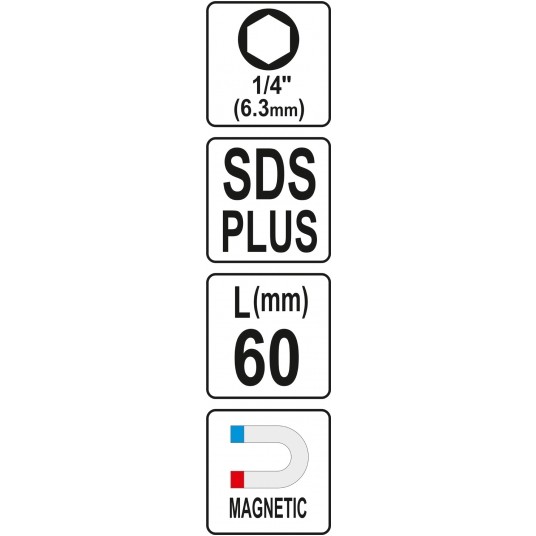 ADAPTER SDS PLUS DO BITÓW 1/4 -zdjęcie numer 4