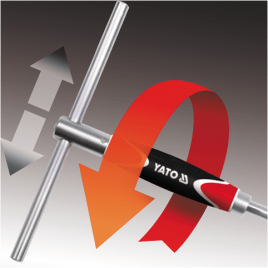 ADAPTER TYP-T Z OBROTOWĄ RĄCZKĄ 3/8" -zdjęcie numer 2