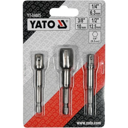 ADAPTERY HEX DO NASADEK-1/4, 3/8, 1/2 -zdjęcie numer 3