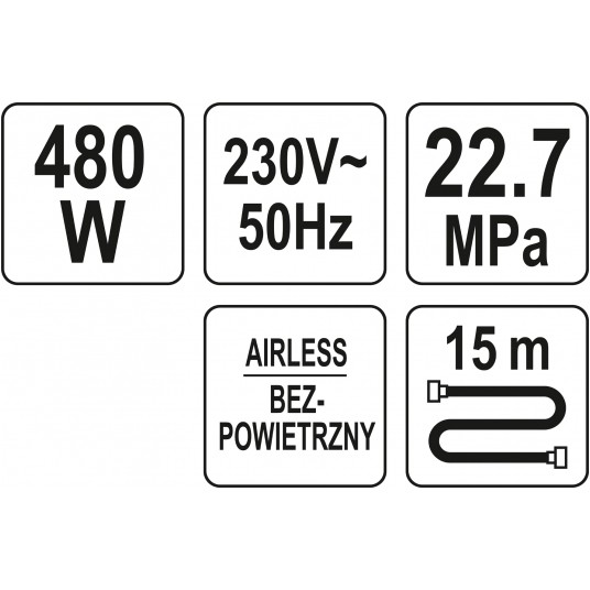 AGREGAT MALARSKI AIRLESS 480W 2,1L/MIN -zdjęcie numer 5