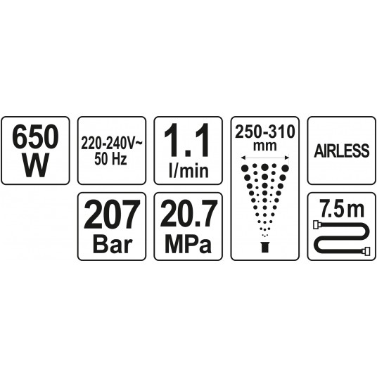 AGREGAT MALARSKI HYDRODYNAMICZNY 650W -zdjęcie numer 7