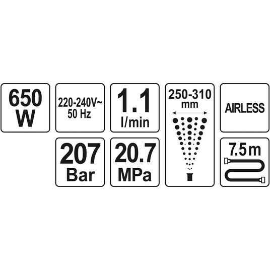 AGREGAT MALARSKI HYDRODYNAMICZNY 650W -zdjęcie numer 7