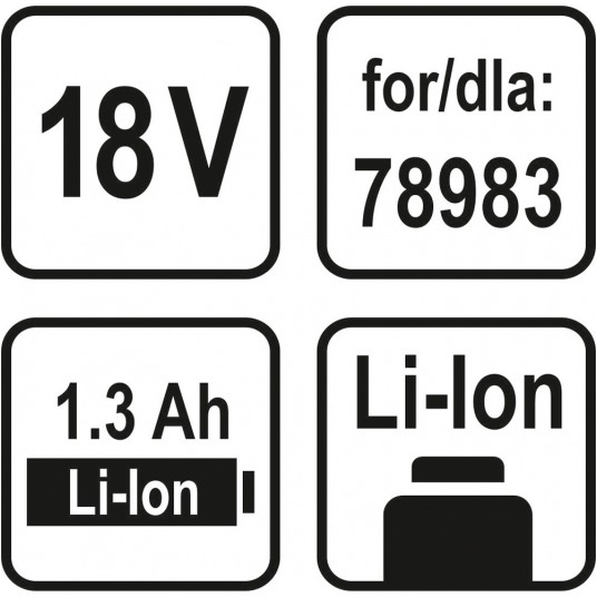 AKUMULATOR 18V LI-ION 1,3AH -zdjęcie numer 4