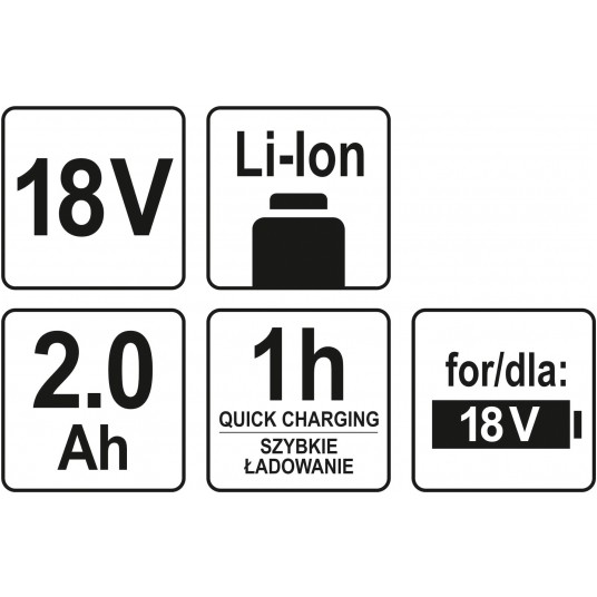 AKUMULATOR 18V LI-ION 2,0 AH -zdjęcie numer 4