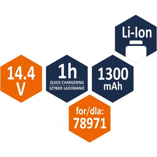 AKUMULATOR LI-ION 14,4V 1300MAH DLA78971 -zdjęcie numer 5