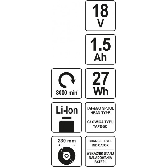 AKUMULATOROWA WYKASZARKA 18V -zdjęcie numer 5