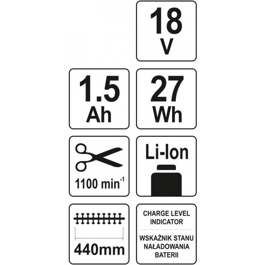 AKUMULATOROWE NOŻYCE DO ŻYWOPŁOTU 18V -zdjęcie numer 5