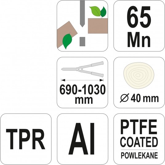 ALUMIN. SEKATOR TELESKOPOWY 690-1030MM -zdjęcie numer 3