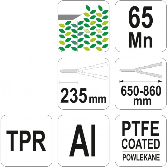 ALUMINIOWE NOŻYCE TELESKOPOWE 650-860MM -zdjęcie numer 3