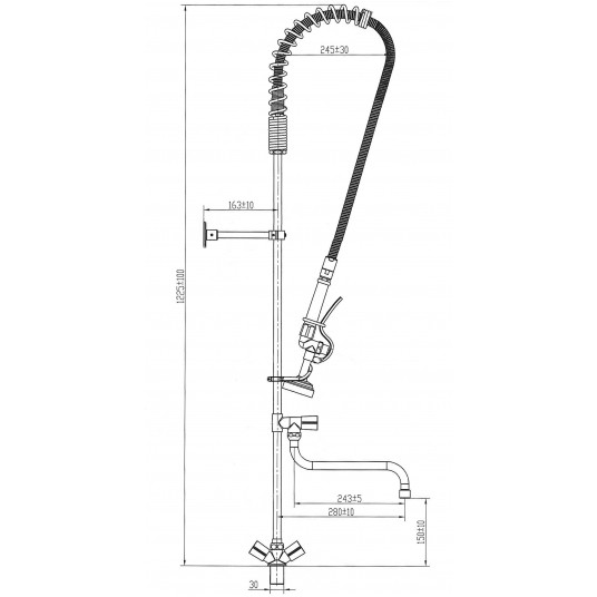 BATERIA GASTRONOMICZNA STOJĄCA Z WYLEWKĄ -zdjęcie numer 8