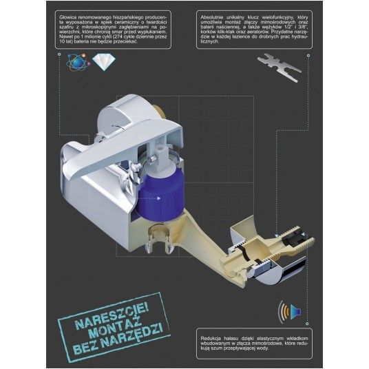 BATERIA PRYSZNICOWA ŚCIENNA ALICANTE -zdjęcie numer 5