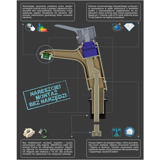 BATERIA UMYWALKOWA STOJĄCA SORIA -zdjęcie numer 5
