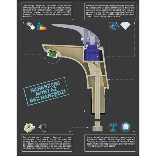 BATERIA UMYWALKOWA STOJĄCA TARRAGONA -zdjęcie numer 5