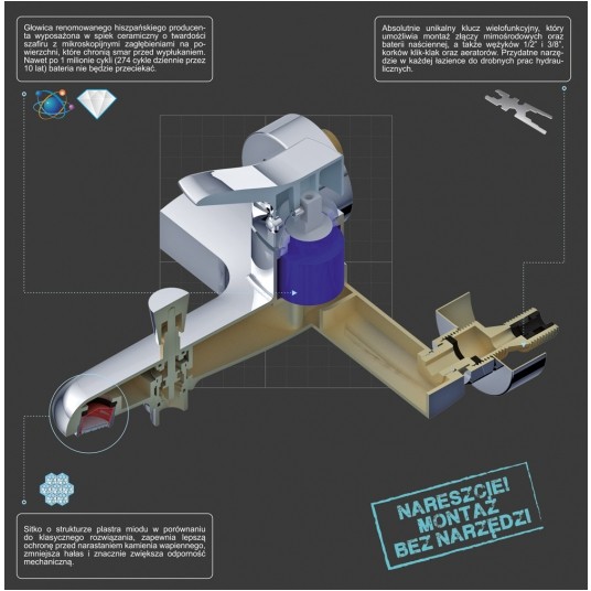 BATERIA WANNOWA ŚCIENNA SORIA -zdjęcie numer 5