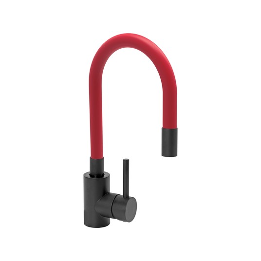 BATERIA ZLEW. 'BLACK FLEXIBLE' CZERWONA -zdjęcie numer 1