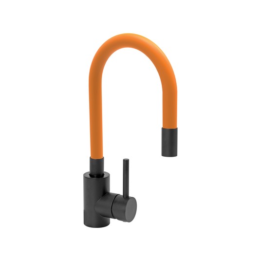 BATERIA ZLEW. 'BLACK FLEXIBLE' POMARAŃ. -zdjęcie numer 1