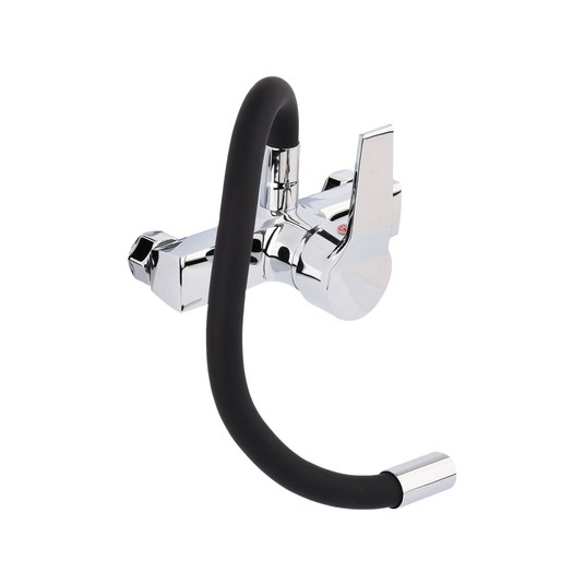 BATERIA ZLEW. ŚCIENNA FLEXIBLE CZARNA -zdjęcie numer 3