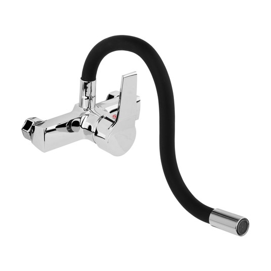 BATERIA ZLEW. ŚCIENNA FLEXIBLE CZARNA -zdjęcie numer 4