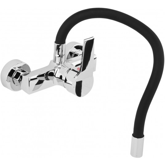 BATERIA ZLEW. ŚCIENNA FLEXIBLE CZARNA -zdjęcie numer 2