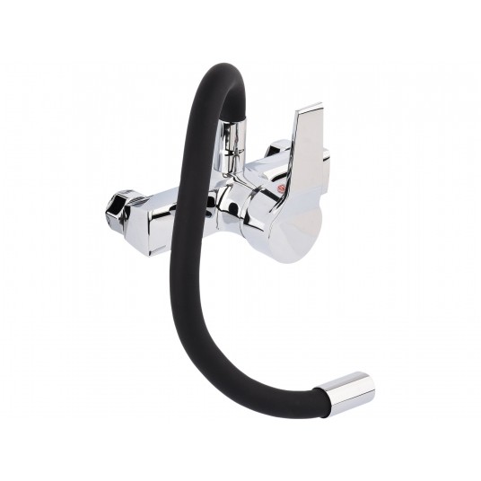 BATERIA ZLEW. ŚCIENNA FLEXIBLE CZARNA -zdjęcie numer 3