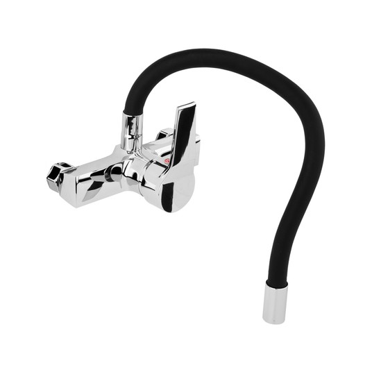 BATERIA ZLEW. ŚCIENNA FLEXIBLE CZARNA -zdjęcie numer 2