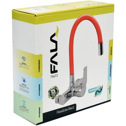 BATERIA ZLEW. ŚCIENNA FLEXIBLE CZERWONA -zdjęcie numer 5