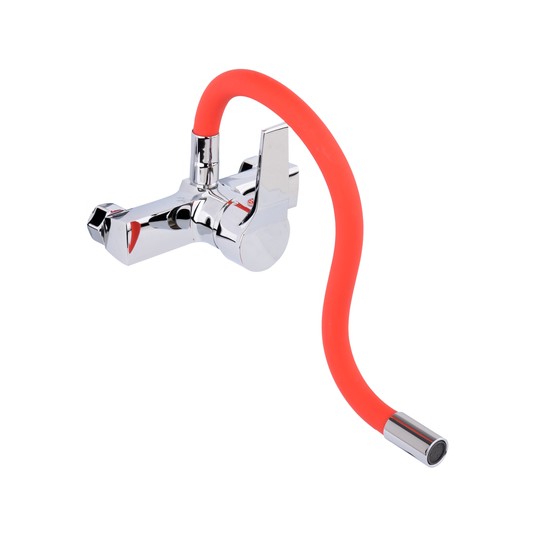 BATERIA ZLEW. ŚCIENNA FLEXIBLE CZERWONA -zdjęcie numer 4