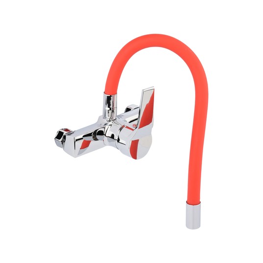 BATERIA ZLEW. ŚCIENNA FLEXIBLE CZERWONA -zdjęcie numer 2