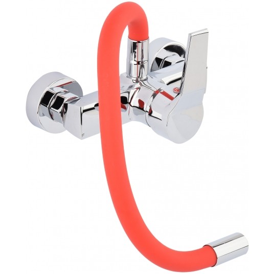 BATERIA ZLEW. ŚCIENNA FLEXIBLE CZERWONA -zdjęcie numer 3
