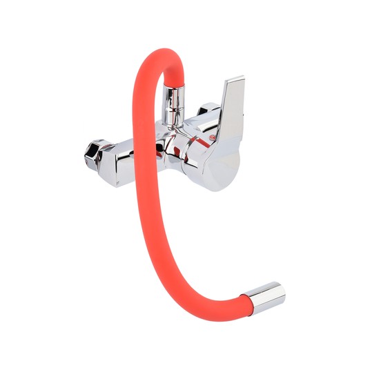 BATERIA ZLEW. ŚCIENNA FLEXIBLE CZERWONA -zdjęcie numer 3