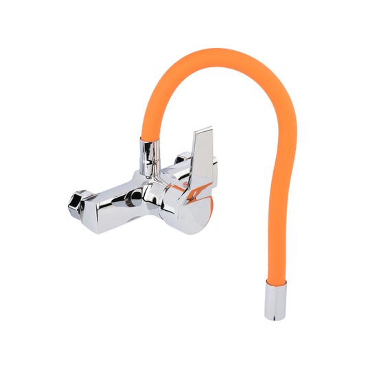 BATERIA ZLEW. ŚCIENNA FLEXIBLE POMARAŃCZ -zdjęcie numer 2