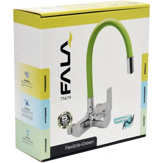 BATERIA ZLEW. ŚCIENNA FLEXIBLE ZIELONA -zdjęcie numer 5