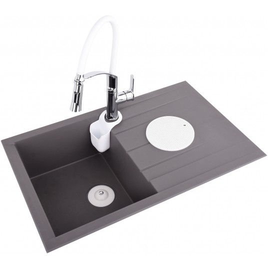 BATERIA ZLEWOZMYWAKOWA FLEXIBLE 2 BIAŁA -zdjęcie numer 1