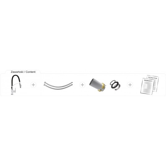 BATERIA ZLEWOZMYWAKOWA FLEXIBLE 2 CZARNA -zdjęcie numer 8
