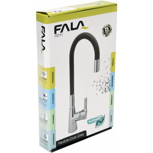 BATERIA ZLEWOZMYWAKOWA FLEXIBLE C. SZARA -zdjęcie numer 6