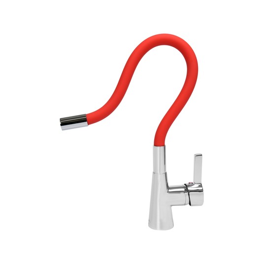 BATERIA ZLEWOZMYWAKOWA 'FLEXIBLE' CZERW. -zdjęcie numer 3