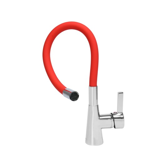 BATERIA ZLEWOZMYWAKOWA 'FLEXIBLE' CZERW. -zdjęcie numer 5