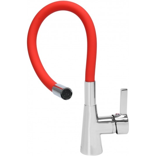 BATERIA ZLEWOZMYWAKOWA 'FLEXIBLE' CZERW. -zdjęcie numer 4