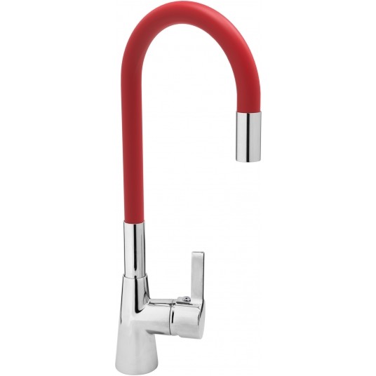 BATERIA ZLEWOZMYWAKOWA 'FLEXIBLE' CZERW. -zdjęcie numer 5