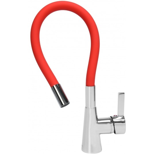 BATERIA ZLEWOZMYWAKOWA 'FLEXIBLE' CZERW. -zdjęcie numer 3