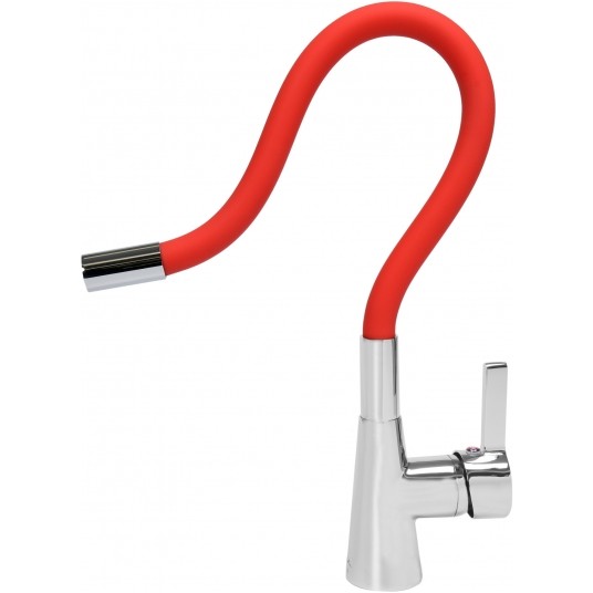 BATERIA ZLEWOZMYWAKOWA 'FLEXIBLE' CZERW. -zdjęcie numer 2